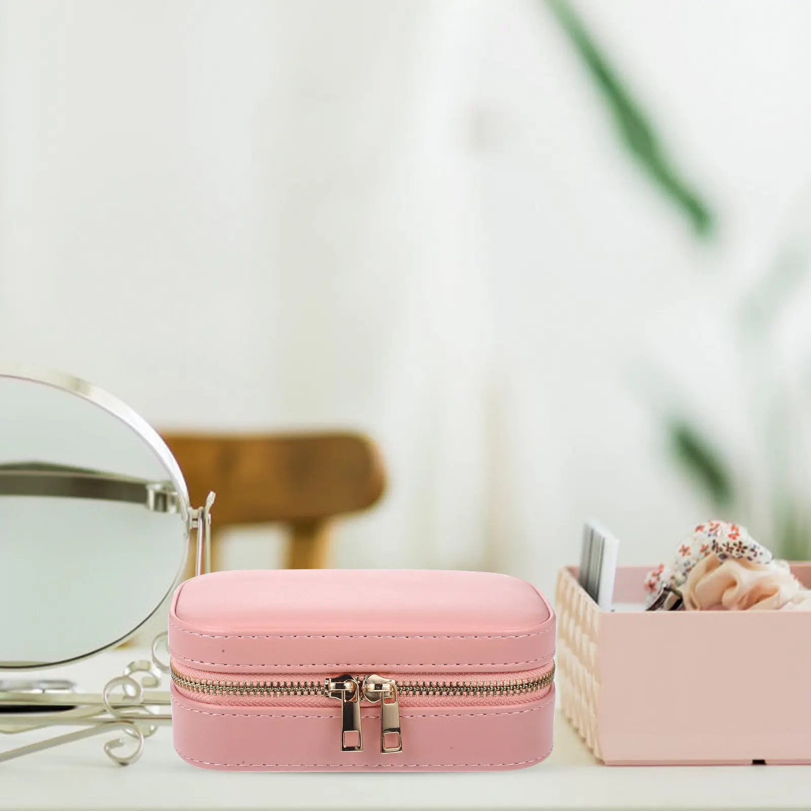 Travel Jewelry Box Organizer Small Portable Lightweight for Women Men Earrings Necklaces Rings Bracelets Pendants Brooches