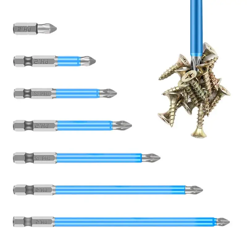 

Wrench Drill Bit Set Professional High-Magnetic Screwdriver Drill Bit 7 Pieces Compact Precision Tool Set Anti-Slip Design For