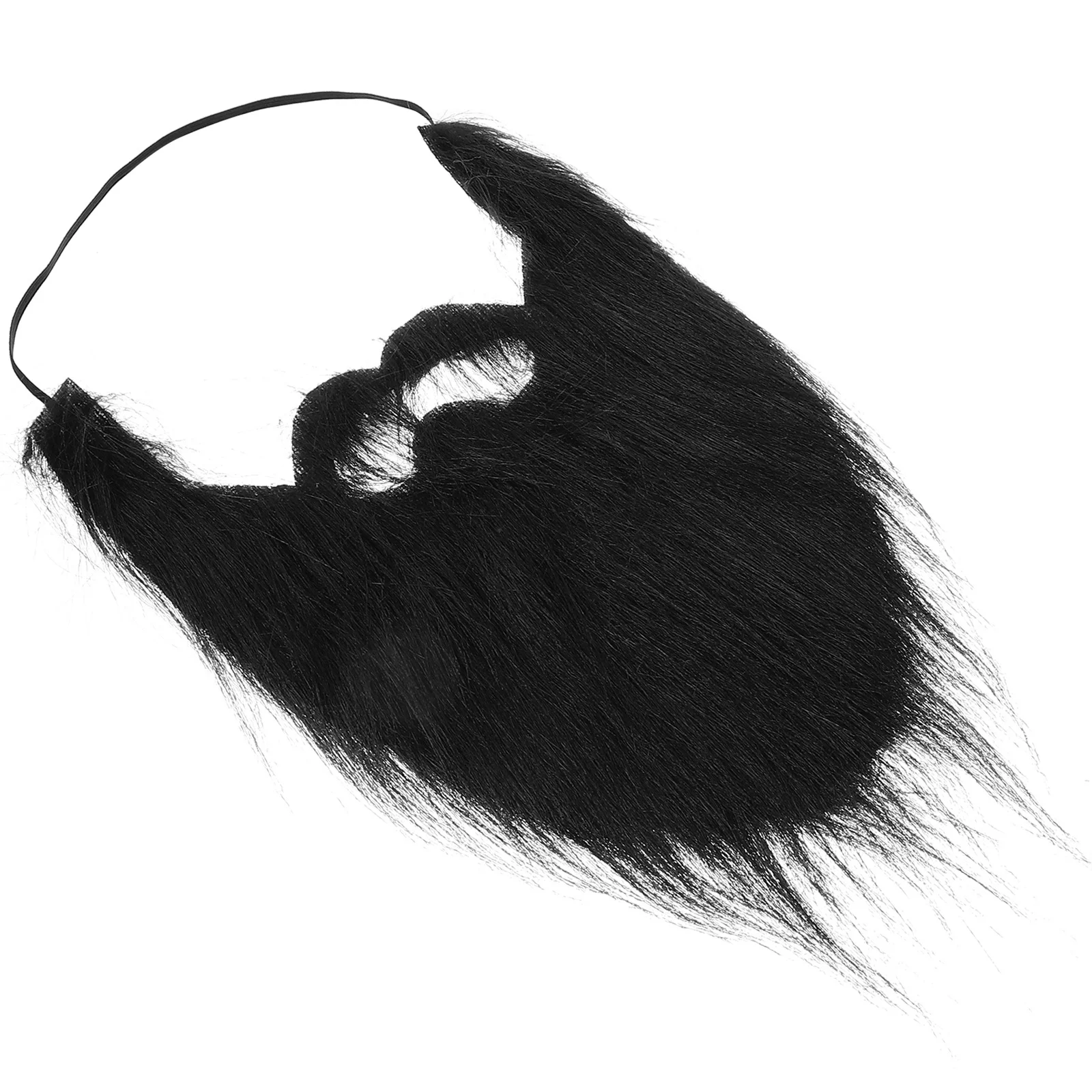 Accesorio de fiesta de disfraces, barba realista negra grande, muestra el encanto, sofisticación, traje versátil, emparejamiento, accesorio de Halloween