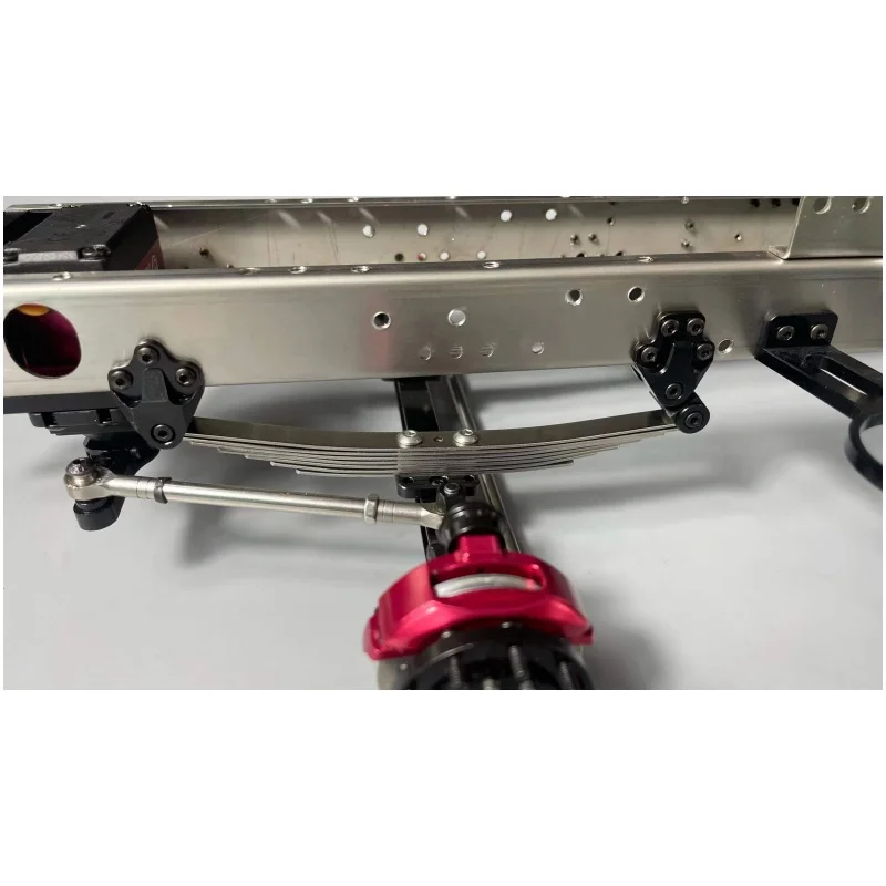 1/14 Metall-Simulierte Vorderradaufhängung Stahlplatte Motor Optional für Tamiya LESU Traktor-LKW-Kipper-Modell oder DIY-Teile – Detail 1
