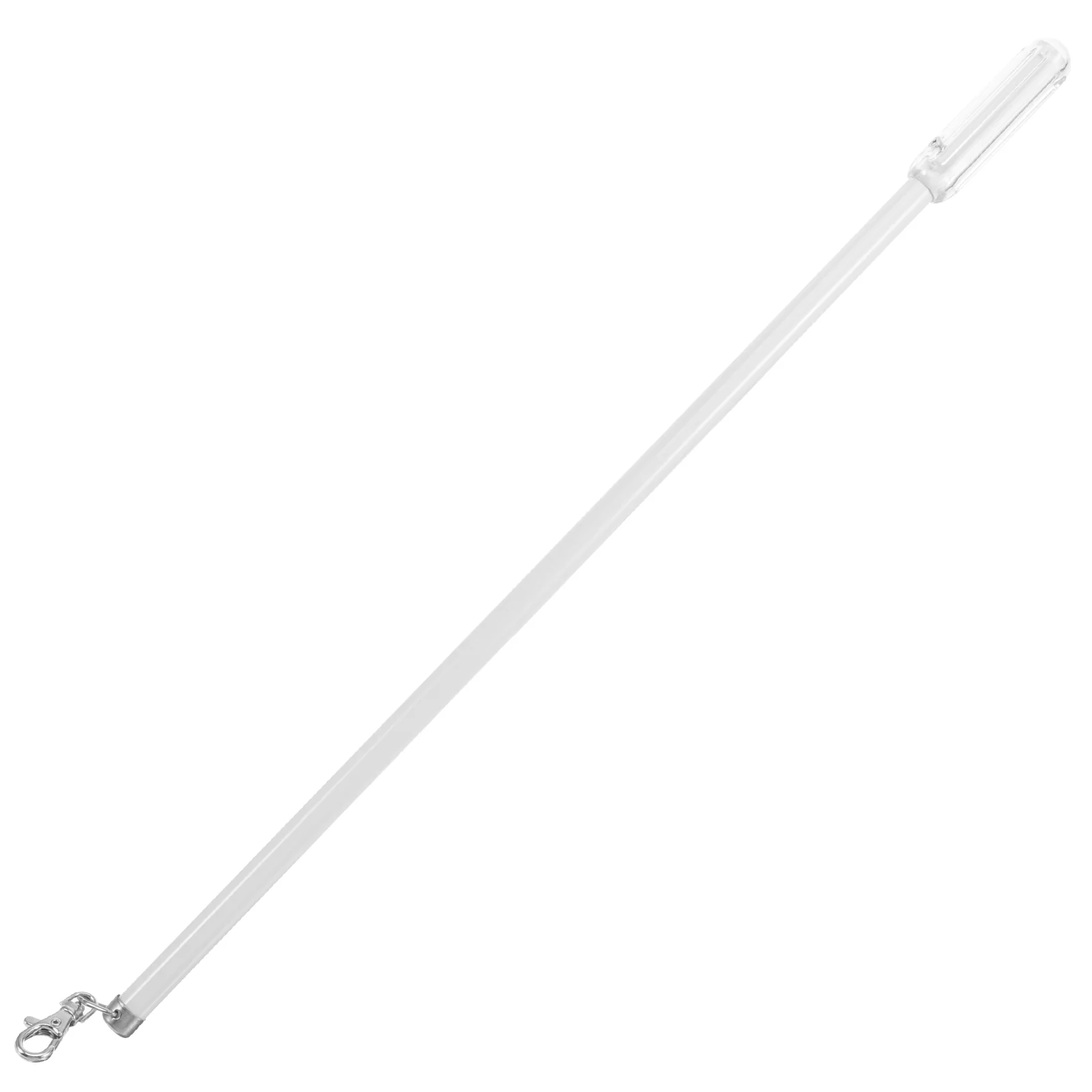 Curtain Pole 50cm Aluminum Alloy Track Roman Rod Manual Push and Pull Small Lever Hand (black) Long Modern Drapery Wand White