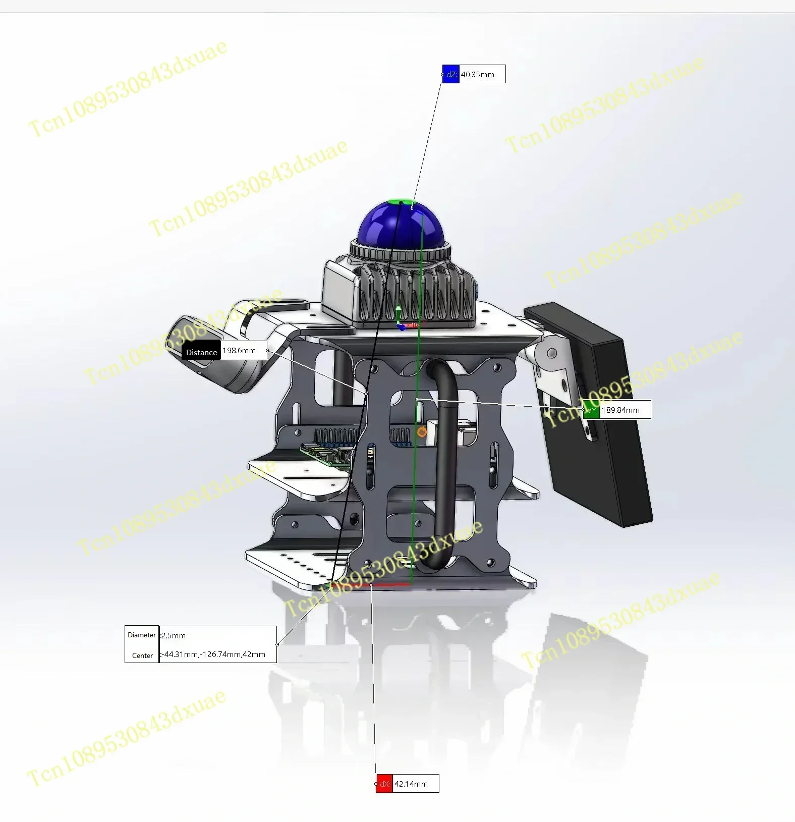 Livox Mid 360 Lidar 3D Handheld Scanner Holder for Use with Realsense D-series Depth Products