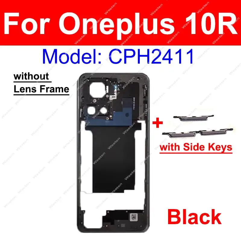 For OnePlus Oneplus 1+ 10 Pro 10Pro 10R 10T Middle Frame Housing Front Frame Middle Housing with/without Side Button Chassis