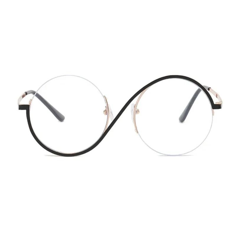 Movie Wicked Elphaba Cosplay Glasses Unisex Circular Round Frameless Wizard Sunglasses Halloween Carnival Eyewear Accessories