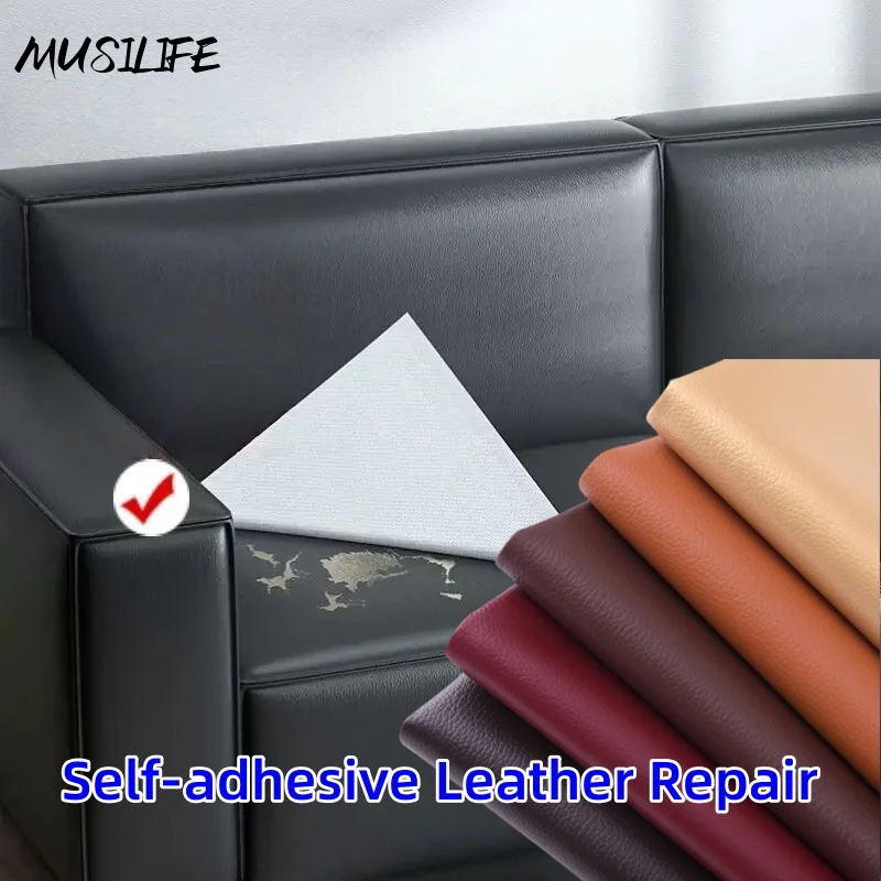 

Max 250x137cm Self Adhesive Leather Repair Subsidy Sofa Furniture Car Seats PU Waterproof Artificial Leather Patch