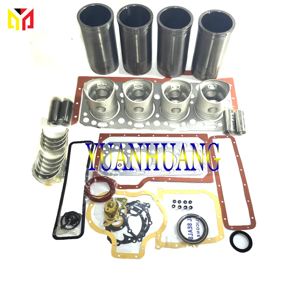 4FG1 Overhaul Rebuild Kit Cylinder Liner Head Gasket for Isuzu Engine Piston Main Bearing Repair Fits