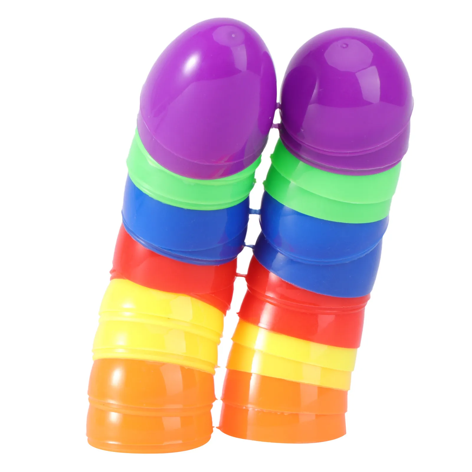 12Pcs Assorted Color Plastic Easter Eggs for Easter Egg Hunt Party Favors Stuffers Decorations Holiday Festival Birthday Wedding