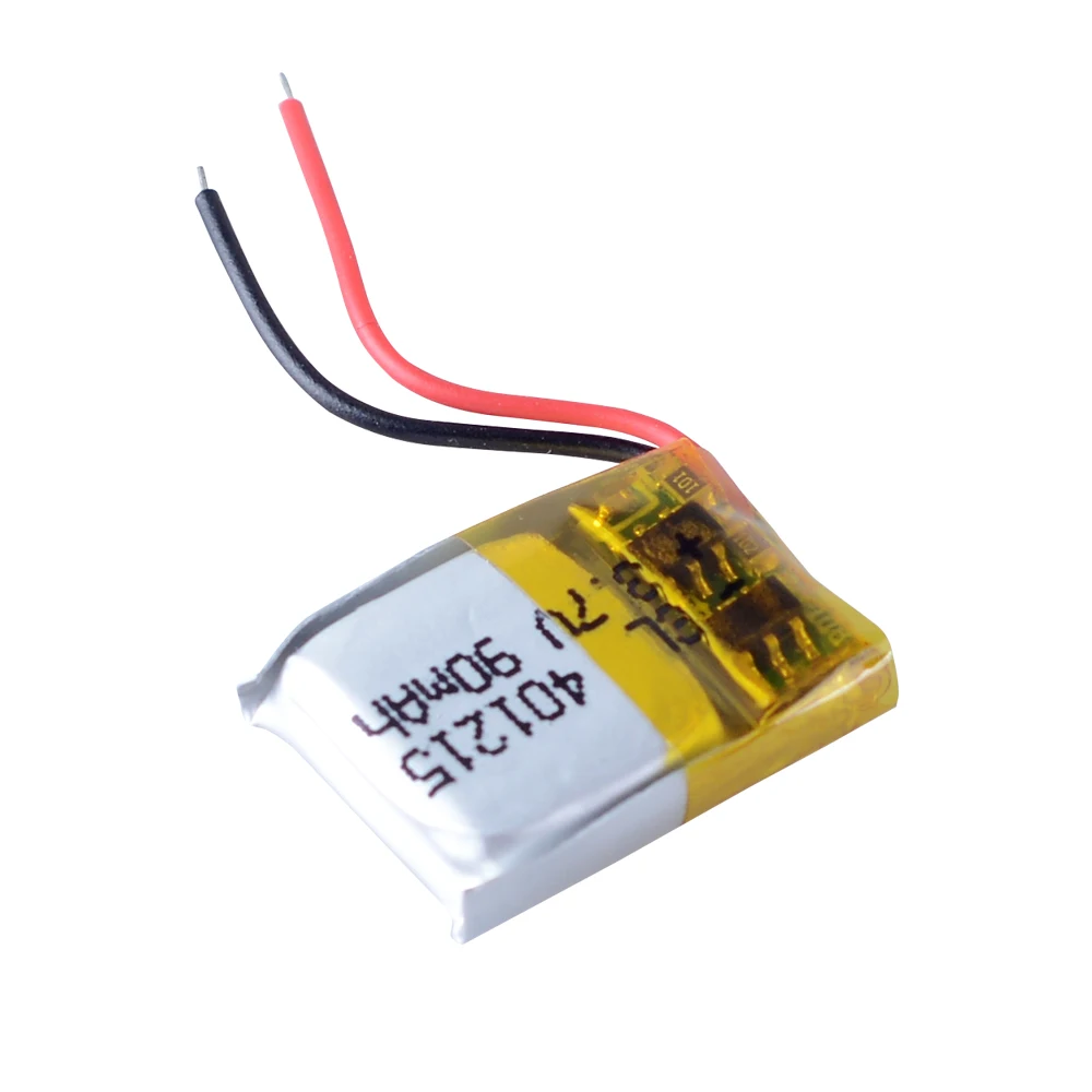 3.7V 90mAh 401215 Rechargeable Lithium Li-ion Polymer Battery for MP3 MP4 Headset small toy Bluetooth 3D glasses Smart watch