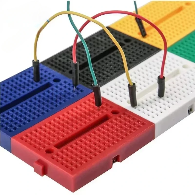 6PCS SYB-170/7PCS ZY-25 Mini Breadboard PCB Platine Solderless Test Board Weiß Schwarz Rot Gelb blau Grün DIY Kit