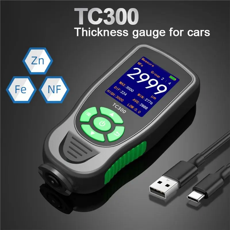 CYL-Automated Detection For Car Digital Meter Tool Coating Thickness Gauge For Automotive Paint Measurement F/NF