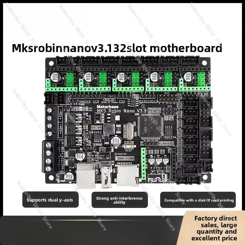 3D Printer Motherboard MKS Robin Nano V3.1 Dual Z-Axis Integrated Control Board M4 Core