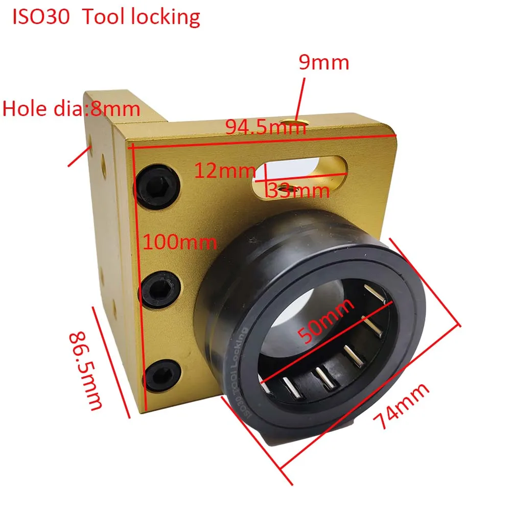 Aluminum Alloy Iso30 NBT30 Bearing Lock Durable ATC Spindle Tool Holder locking device tightening fixture for cnc router