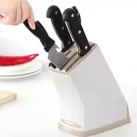 1 Piece Kitchen Multifunctional Knife RackDurable Plastic StorageDrainage Cutlery Rack OrganiserKitchen Accessories