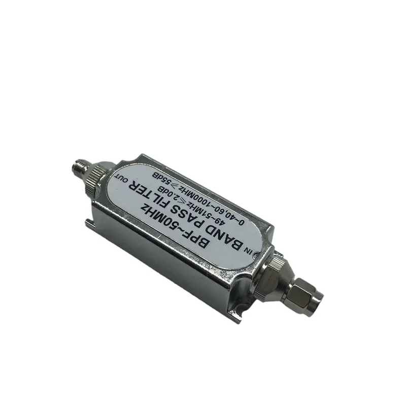 High Pass Filter SMAMale and Female Connector BandpassLCFrequency 50Ohmic resistance BPF50MHzBroadband Antenna