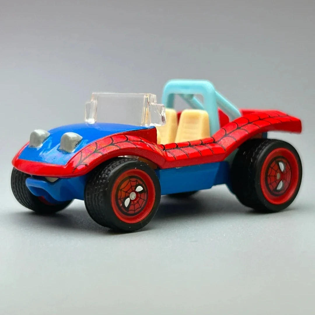 ホットウィール プレミアム ポップカルチャー マーベル シリーズ 1:64 ダイキャスト スパイダーモービル 合金車モデル コレクタブルビークルおもちゃ 男の子ギフト