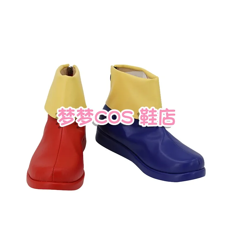 O incrível digital pomni circo cosplay sapatos botas de couro do plutônio halloween carnaval acessórios cosplay adereços feitos sob encomenda