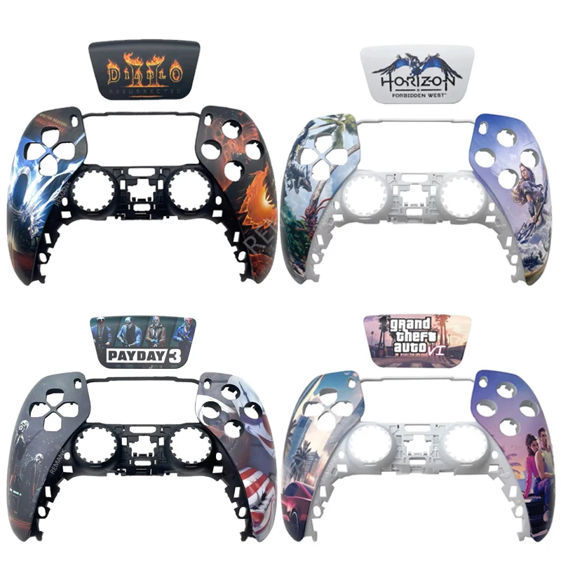 REMANK Limited Diablo Horizon PS5 Controller Shell Touchpad Gamepad Cover Replacement Front Handle Case for BDM-010/02/03/040/05