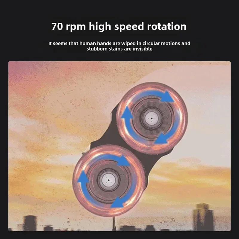 HUTT C7 Intelligent Frequency Conversion Water Jet Window Cleaning Robot Automatic High-rise Glass Cleaning Artifacts 100-240V