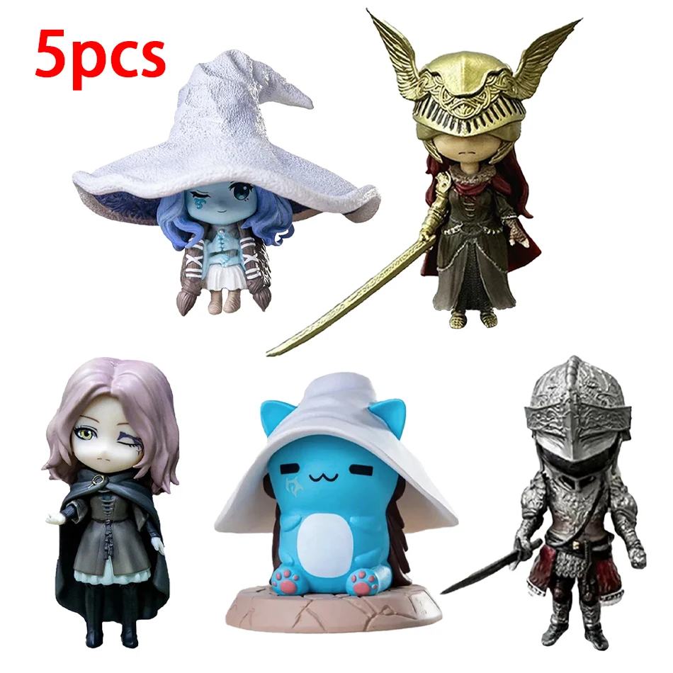 Bestseller Gaming Q-Version Elden Ring Mini Ranni Katze Melina Malenia Actionfigur Lani Magische Ornamente PVC-Puppen