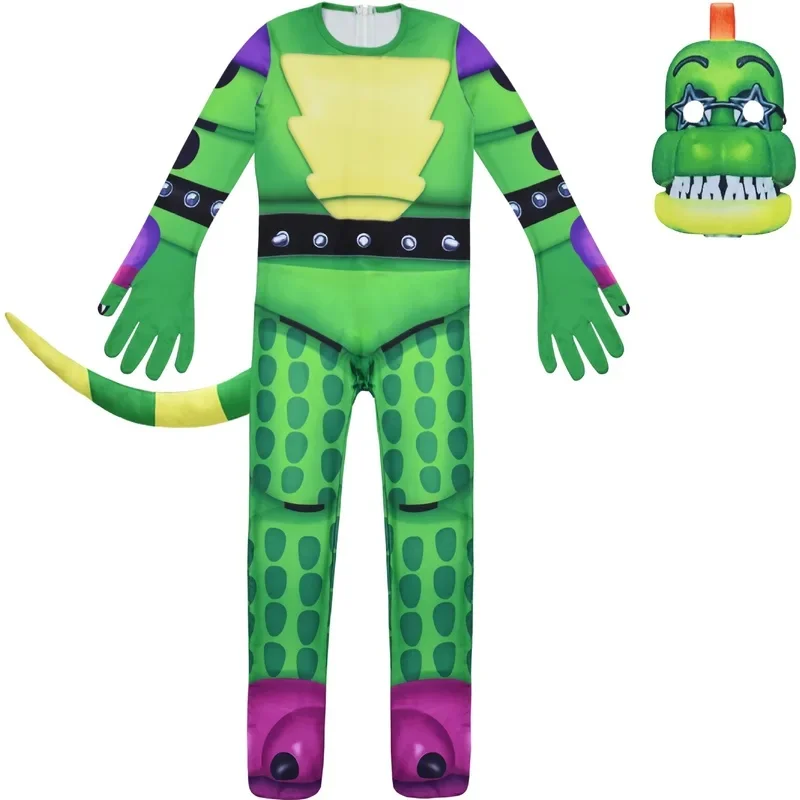2026 New Halloween Cosplay Costume Fnaf Horriable for Five Night F-Freddyyed Jumpsuit+mask+gloves Nightmare bear Bonnied A AABA