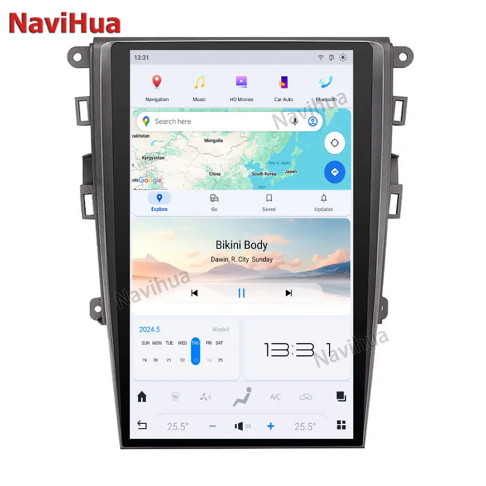 

NaviHua 14.4" Android Car Stereo Radio For Ford Fusion Mondeo 2013 2021 Auto Headunit Carplay Monitor Multimedia Video Player