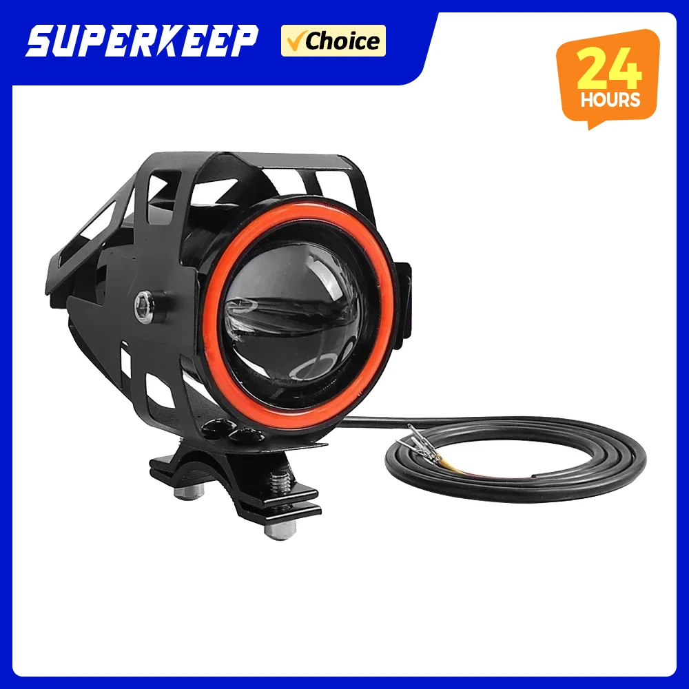 Elektroroller U7 Frontscheinwerfer Hupe Nebellichter für Kugoo Kukirin für Citycoco LED-Spotlight Laser-Highlight Universelle Ersatzteile