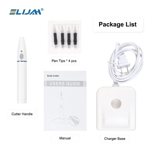 Imagen 2 del producto ELIJAH 1 Juego de cortador de puntas de gutapercha Dental disuelto cortador de gutapercha con 4 puntas cortador de encías dentales herramientas de odontología