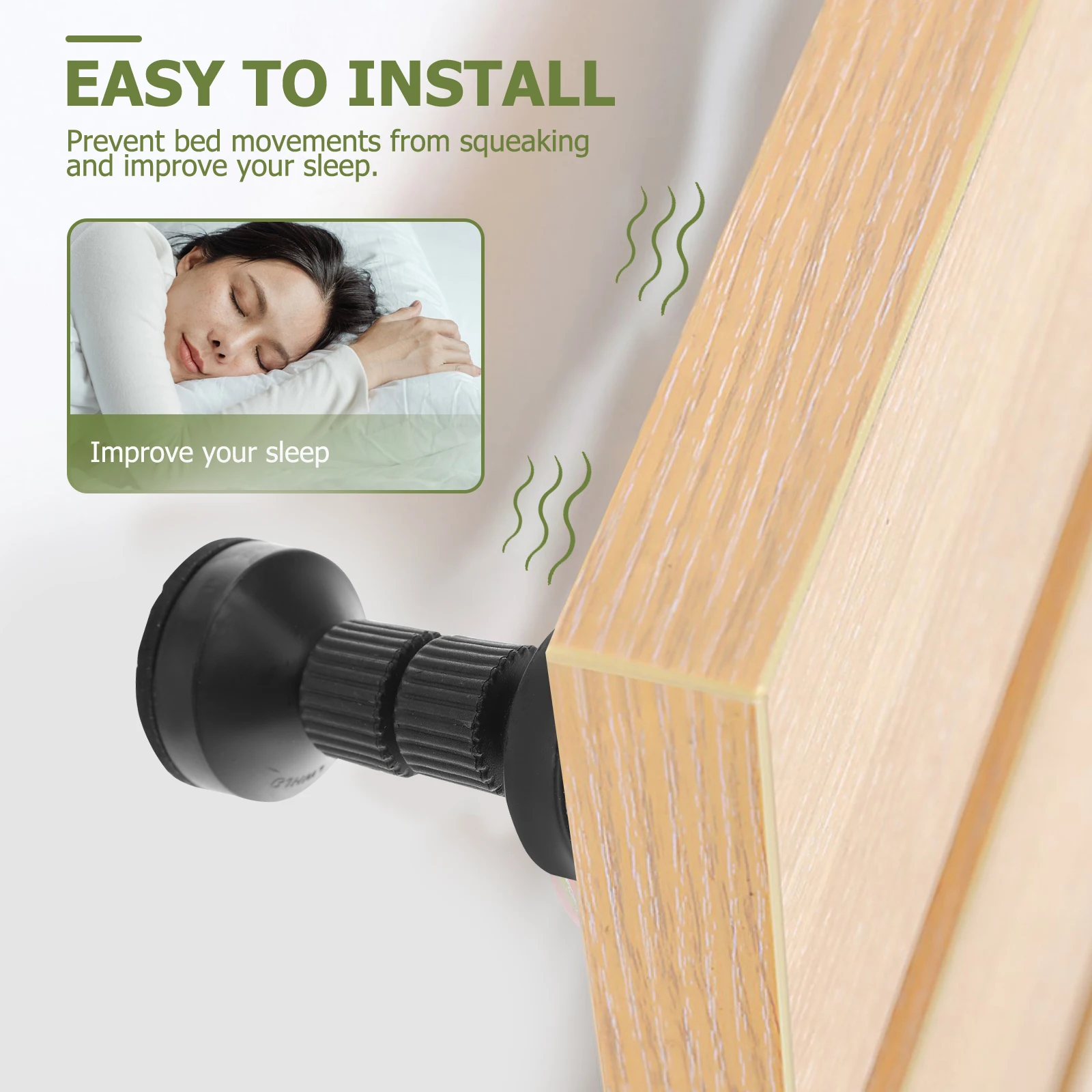 

2pcs Headboard Stoppers Adjustable Furniture Fixing Devices Wall Fasteners for Bedroom Hotel Practical