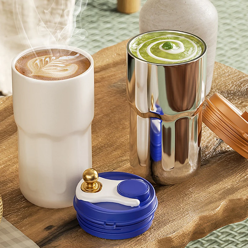 

Термальная кофейная чашка с умным дисплеем температуры, термос из нержавеющей стали 316, герметичная деловая портативная вакуумная чашка, 420 мл