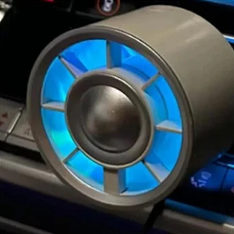 

Gradient Colorful Ambient Light For Car Air Conditioner Air Outlet Fan Mini Fans For Vehicle A/C Air Outlets