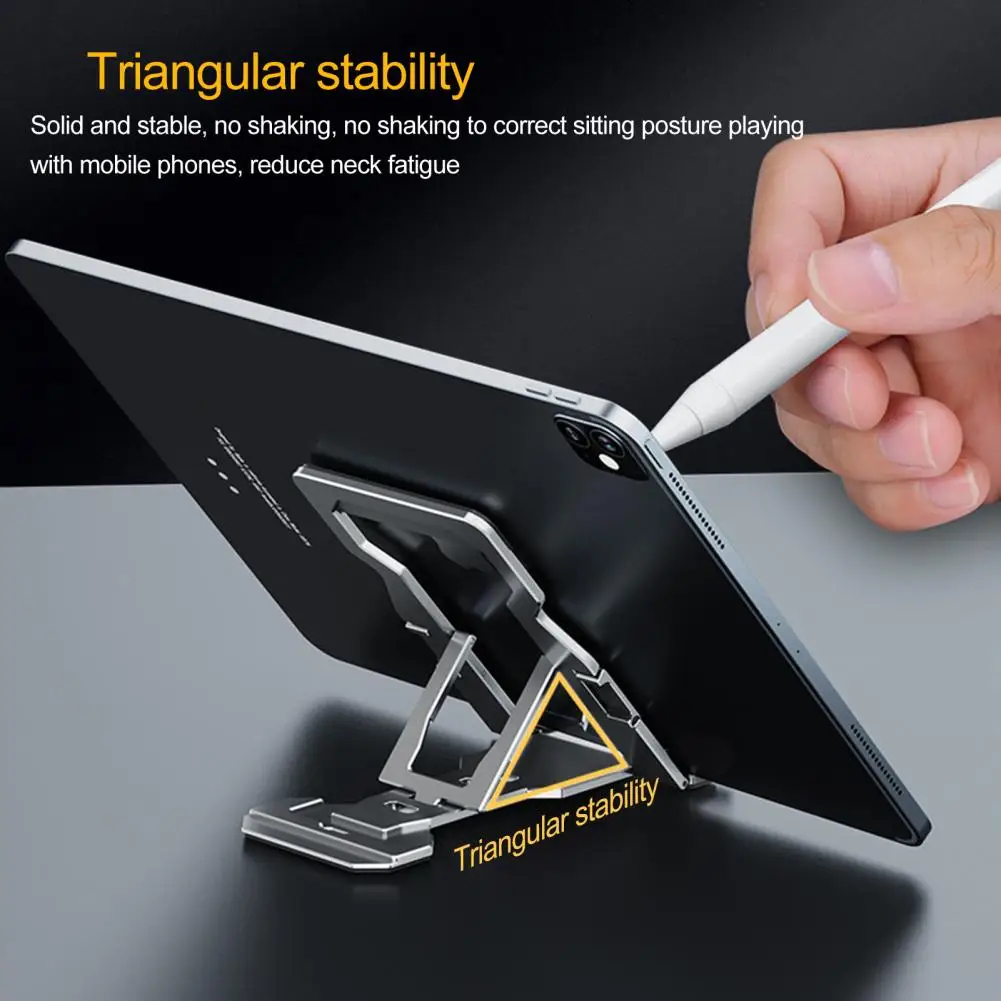 حامل تابلت صغير قابل للتعديل من سبائك الألومنيوم ، حامل هاتف احترافي ، خفيف الوزن ، T612