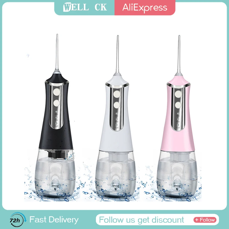 

WDD-A17 New Oral Dental Irrigator Portable Water Flosser USB Rechargeable Water Jet IPX6 Dental 350ML Water Tank