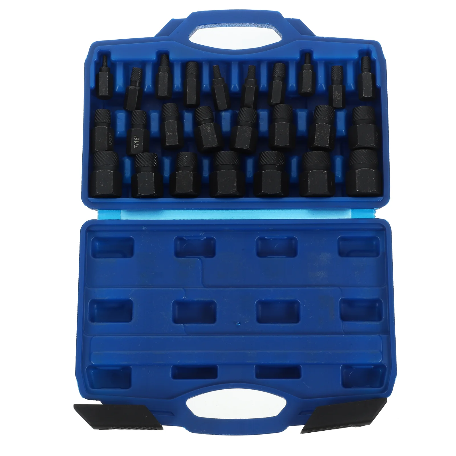 

Hexagon Socket Bolt Removal Tool Kit Extractor Easy Out Screw 25 Piece Set Alloy Steel Remover and Small Stripped