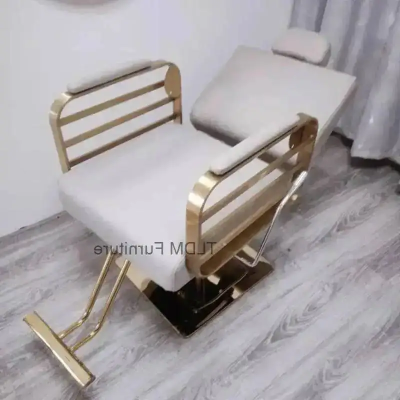 

Barber Women Professional Reclinable Chair Barber Silla Designed Chair Luxury Personalized Salon Barberia Tattoo Commercial