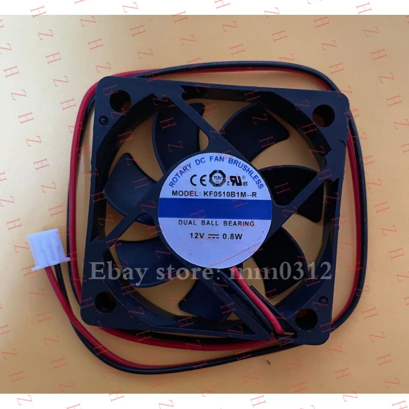 P+ for JAMICON KF0510B1M-R DC12V 0.8W 5CM 5010 Mute Cooling Fan
