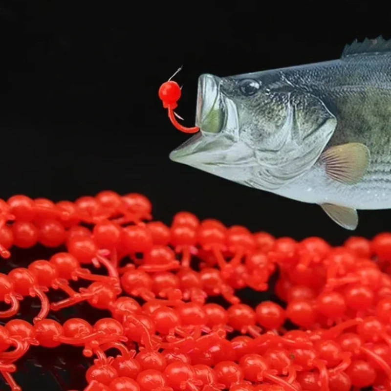 300/100 stücke Dynamische Weiche-perle Angeln Köder Boxed Meer Angeln Anti-bottom Schwimmende Action Lockt Die Köder bionische Dynamische Schwanz Köder