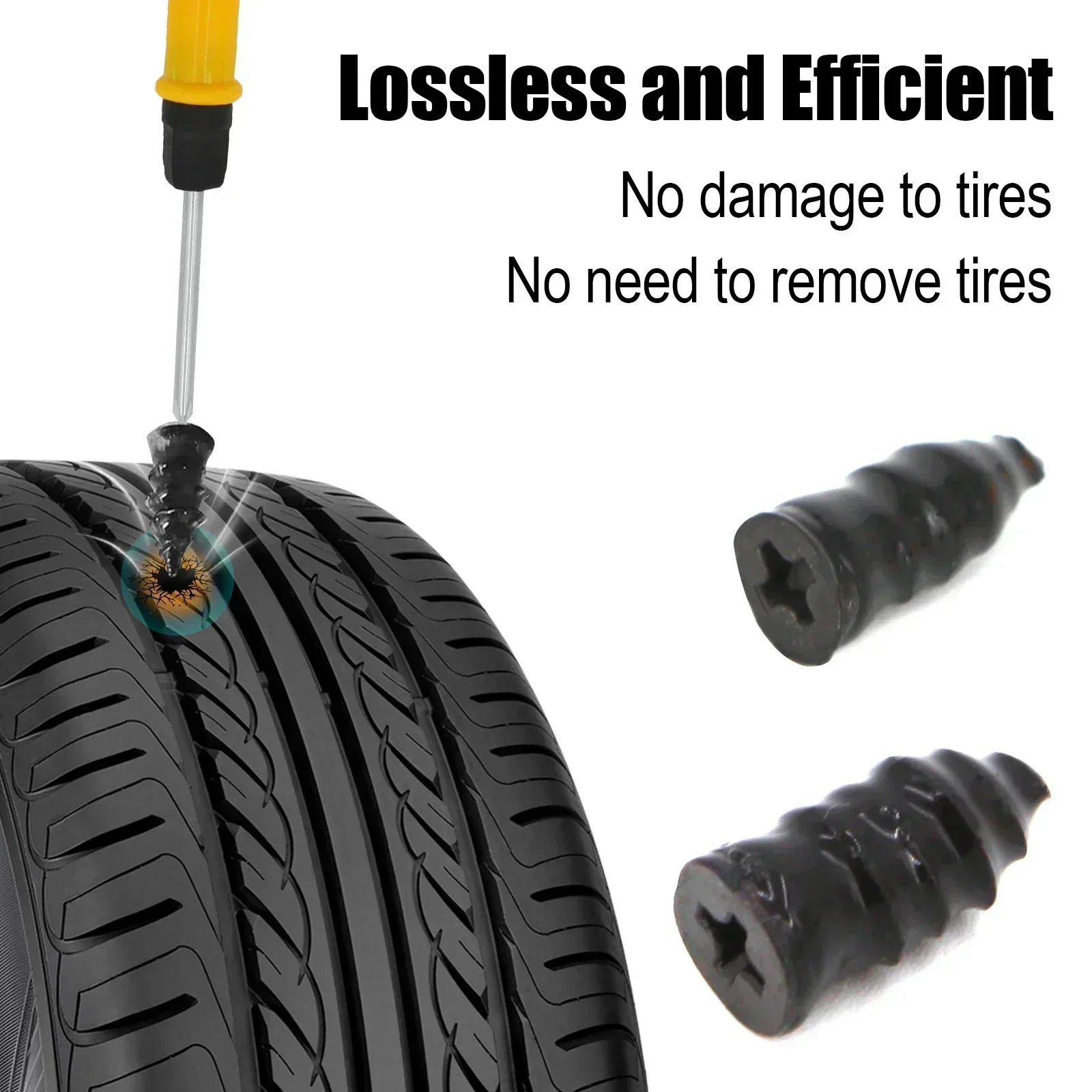Motorcycle Tire Repair Kit Car Puncture Repair Tool Tire Puncture Emergency Tool Glue Stirring Repair Kit