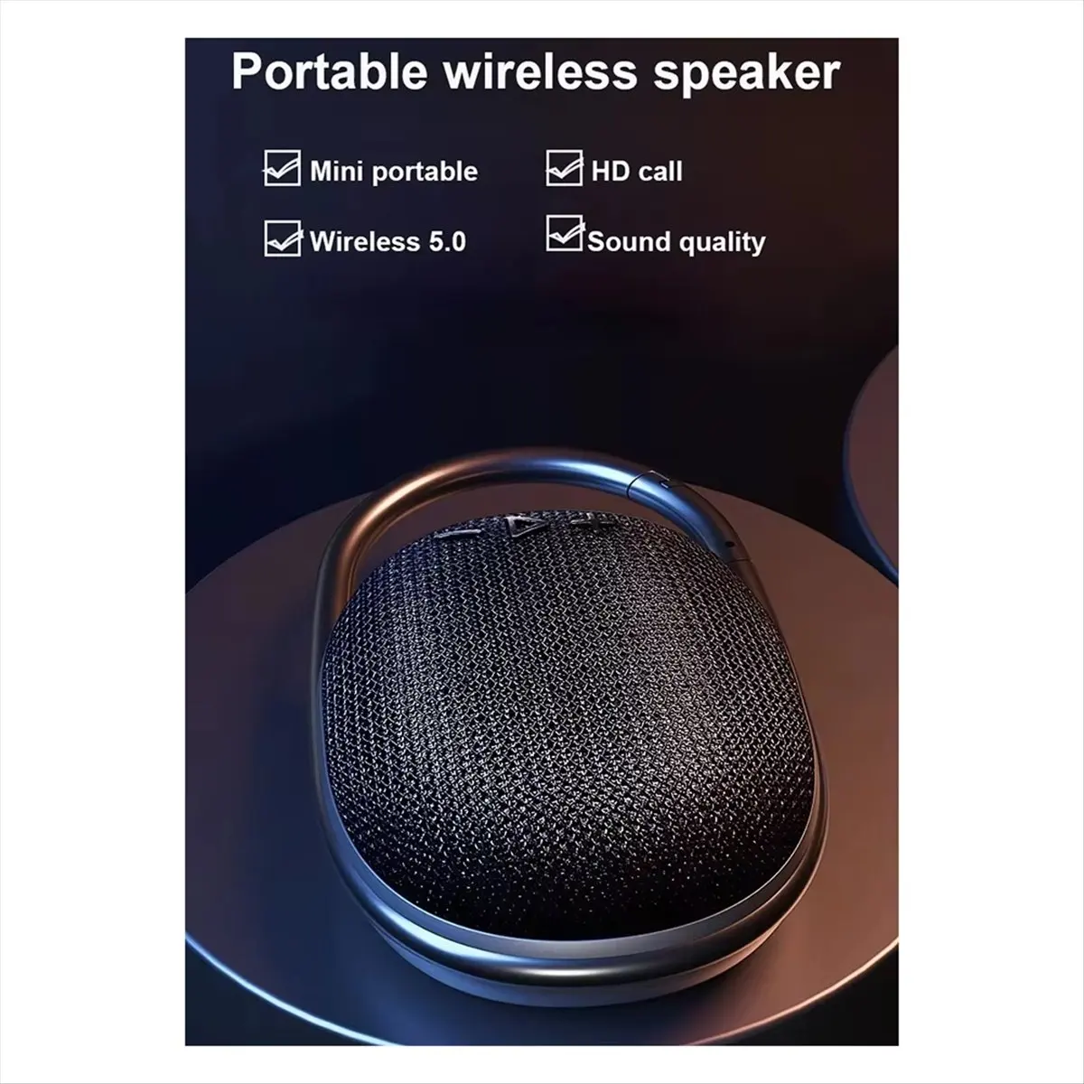 

Pleased- Outdoor Portable Clip-on Speaker Outdoor Waterproof Portable Ip67 Mini Speaker Bt Built-in Battery Bluetooth Speaker C