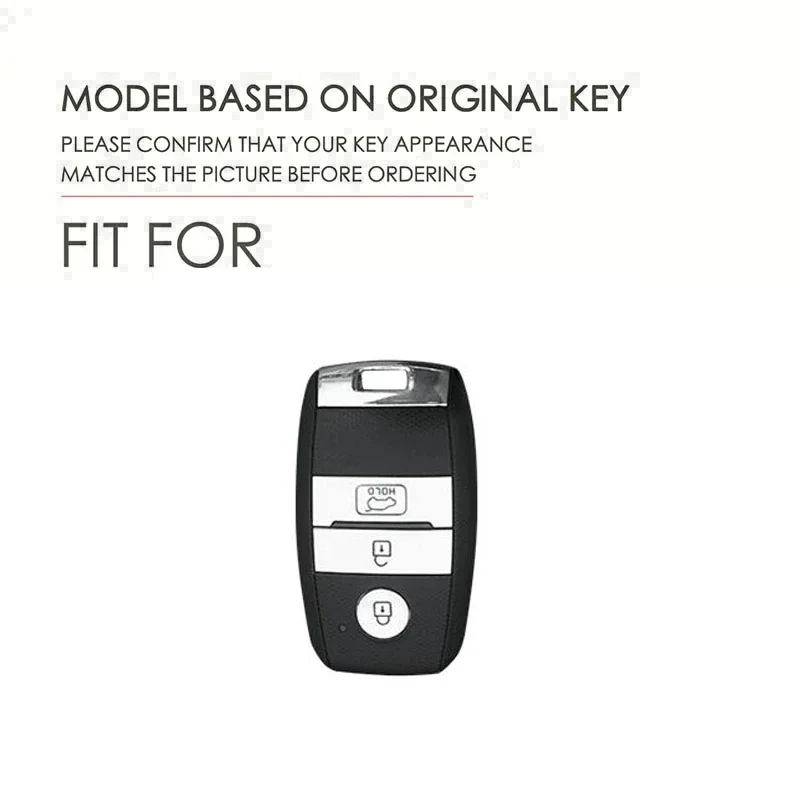 Precise Fit Key Fob Cover for KIA (Remote Hold), Luxury Diamond Pendant Protective Case for K3 K4 K5 Sportage Sorento Rio