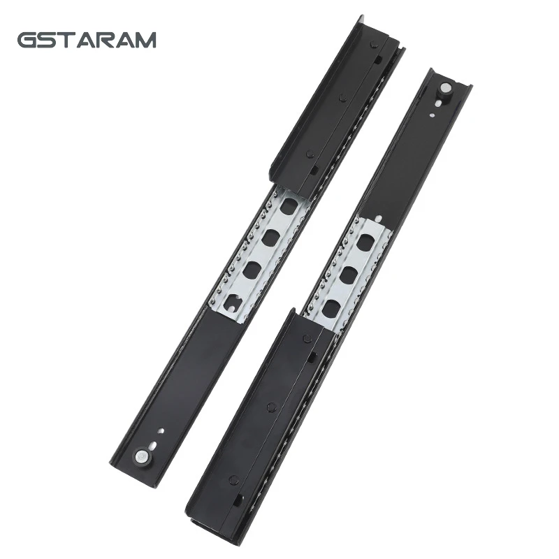 GSTARAM Desktop Side Telescopic Extension Pull-out Rail Accessories Silent Two Section Rail Heavy-duty Bay Window Sliding Rail