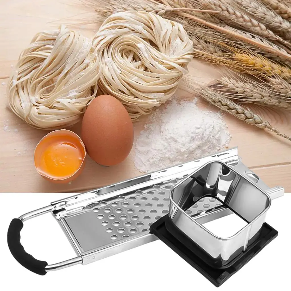 Durable Stainless Steel Spaetzle Grater Manual Pasta Chopper Potato Slicer Gadget for Home Cooking Dumplings