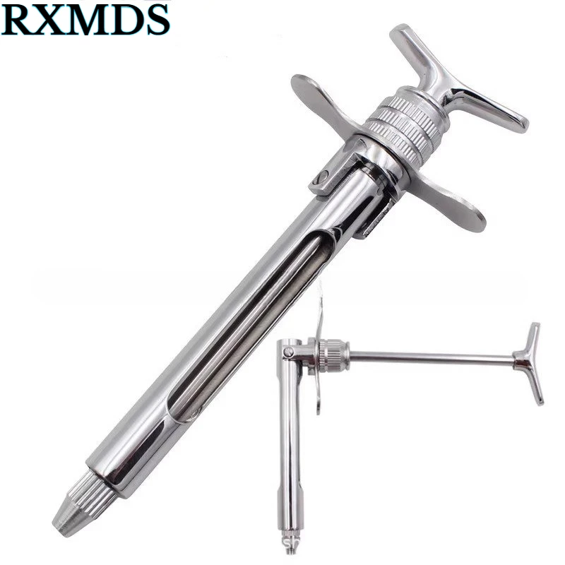 Dental Gun Syringe Press Type  Dentistry Injection Syringe Oral Anesthesia Surgery Rotatable Push-pull Syringe Stainless Steel