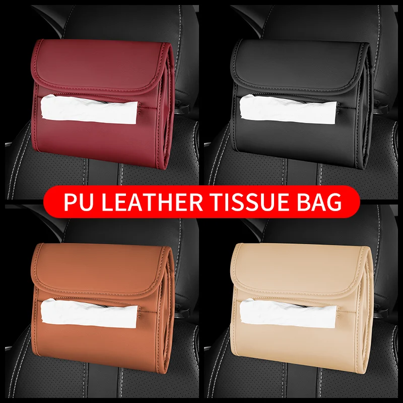 1 Piece Car Interior Tissue Box Towel Sets Car Sun Visor Tissue Box Holder Auto Interior Storage Decoration Accessories