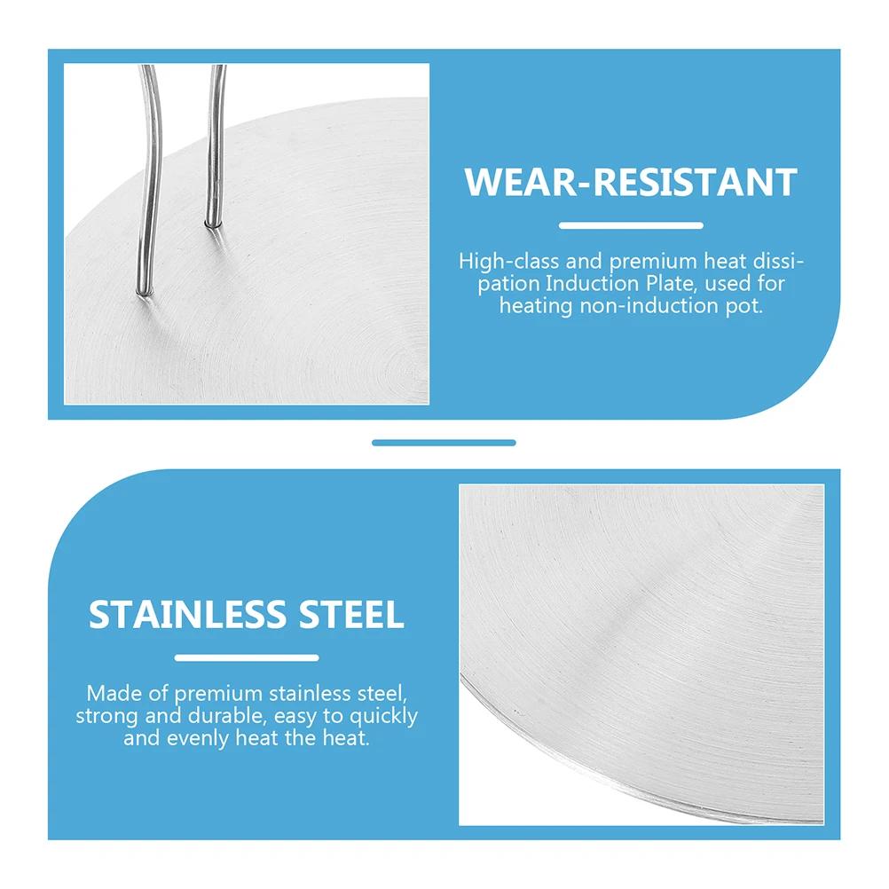 

Premium Stainless Steel Induction Plate Adapter Heat Transfer Diffuser Thermal Guide Plate For Gas Stove Electric Cooktops