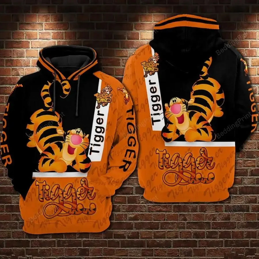 Disney 3D hoodie Winnie The Pooh Cartoon Fall Tigger Hoodie Unisex Men Women 3d All Over Print Hoodie