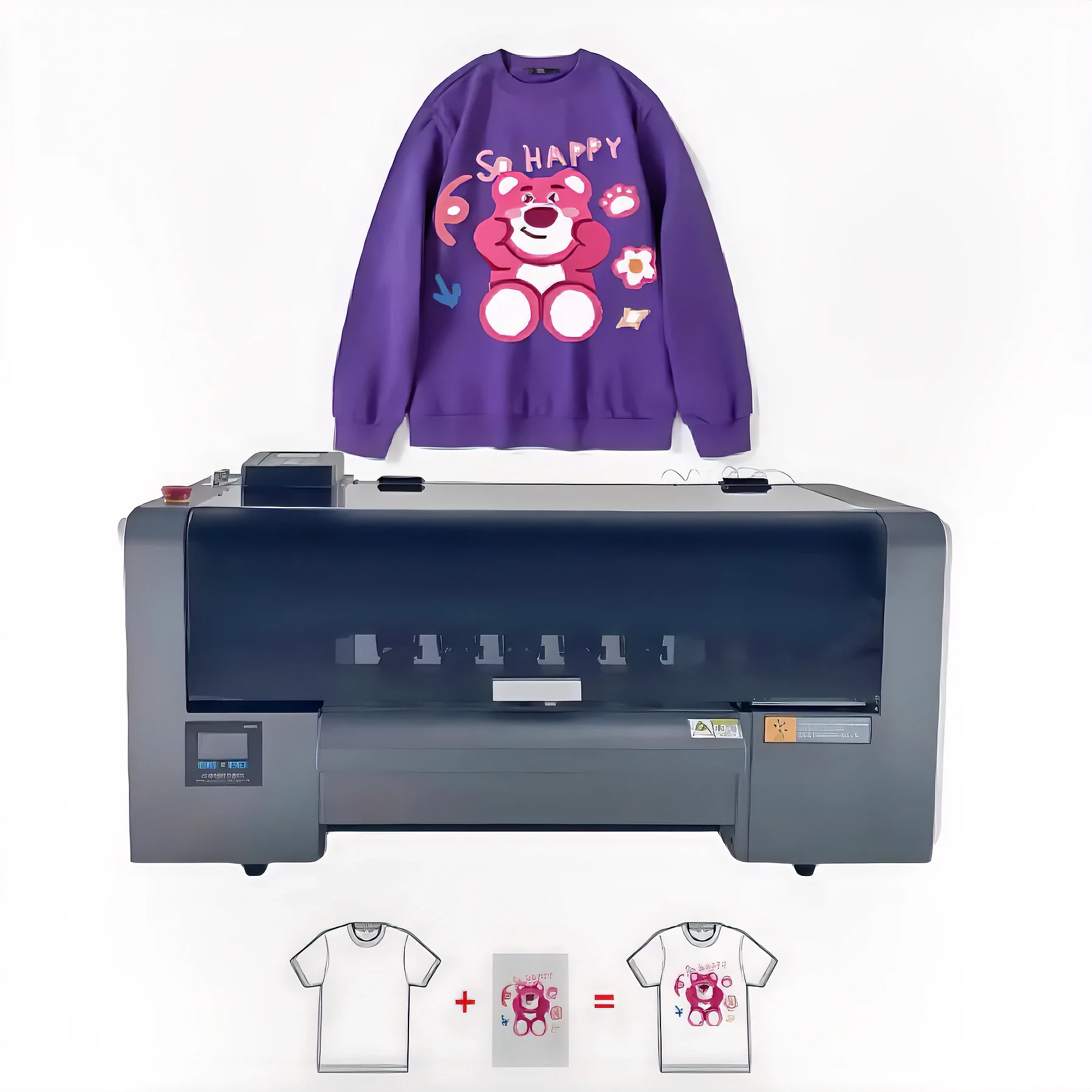 Hot Sale DTF Printer A2 A3 with Dual I3200 Xp600 Head Touch Screen T Shirt Label Heat Transfer Photo Digital Dtf Printer Shaker