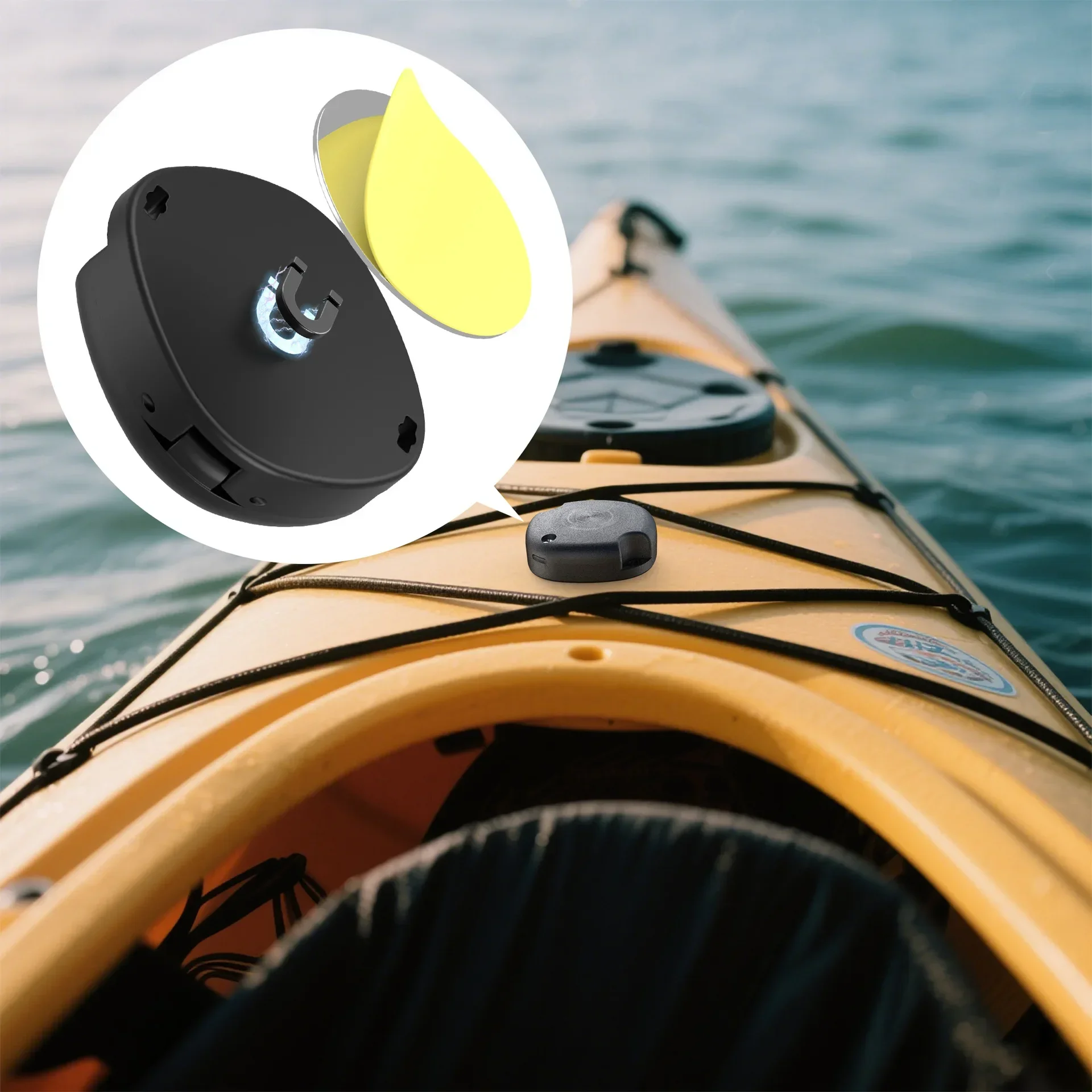 CoverJoy Magnetic Adhesive Mount for AirTag Strong Hidden Tracker Holder Universal for Car Bike Drone Accessorie,