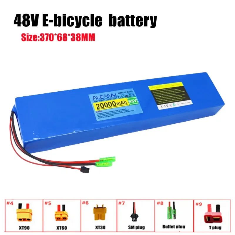 

ALEVIY 48V 20Ah 13S3P rechargeable lithium-ion battery pack suitable for 500W 700W electric mobility tools and 18650 lithium bat