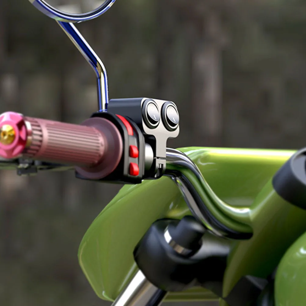 

Motorbike Waterproof Handlebar Switch 22mm Metal on Off Button Emergency Light Headlight Control Motorcycle Parts