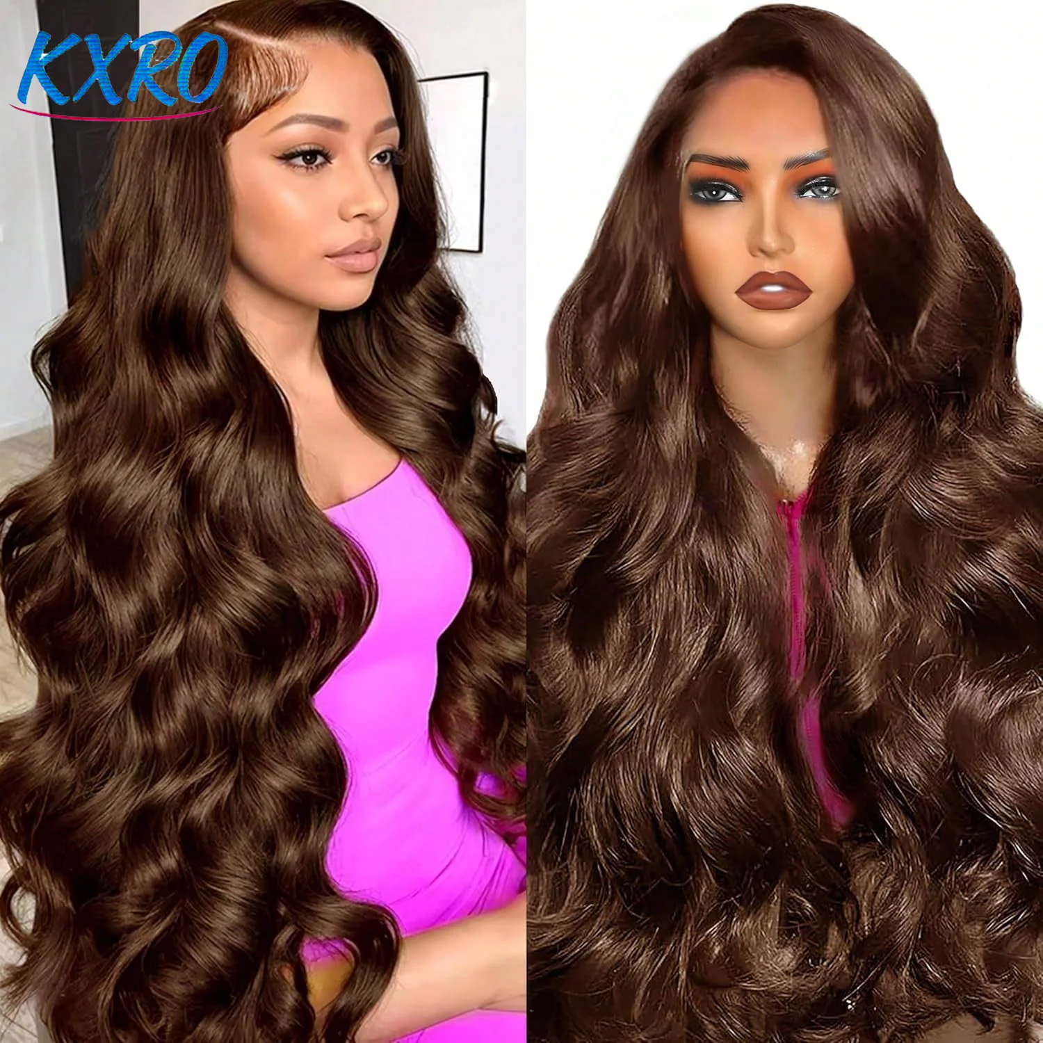 

Шоколадно-коричневый парик из натуральных волос 99J бордового цвета, 13x4, с мелированием, без клея, с эффектом Body Wave, на распродаже